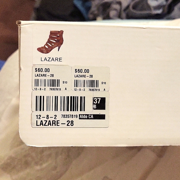 EUC Aldo Lazare Gladiator Heeled Sandals EU 37 - Picture 7 of 8